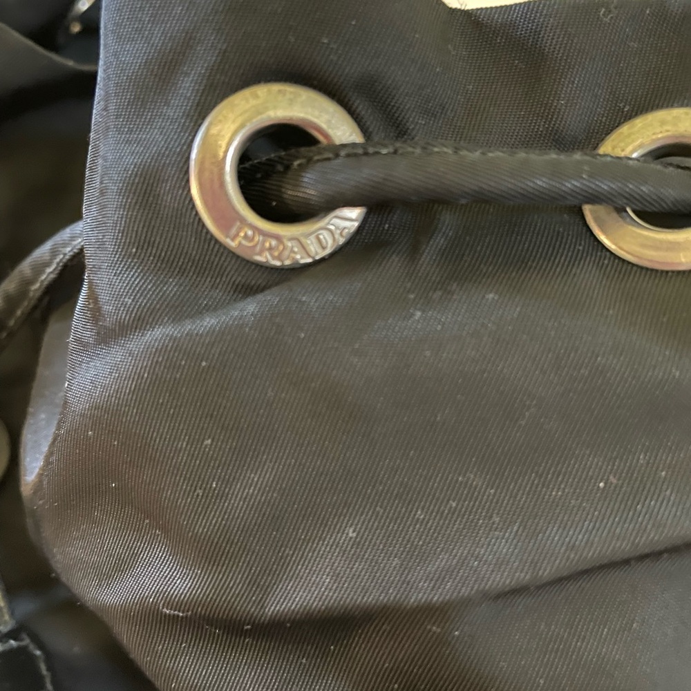 Authentic Prada Black Small Backpack With Buckle … - image 8